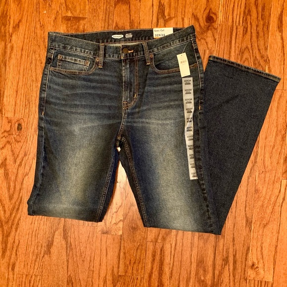 OLD NAVY Men’s Bootcut Built In Flex Built In Tough Bootcut Jeans Med Wash 32x34 - Picture 1 of 4